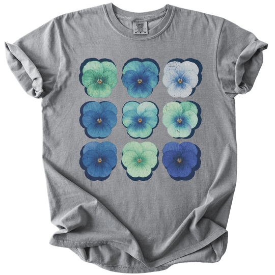 Gay MLM Pride Pansies Tee - The Rogue Petal Co. - T-Shirt