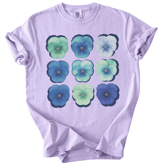 Gay MLM Pride Pansies Tee - The Rogue Petal Co. - T-Shirt