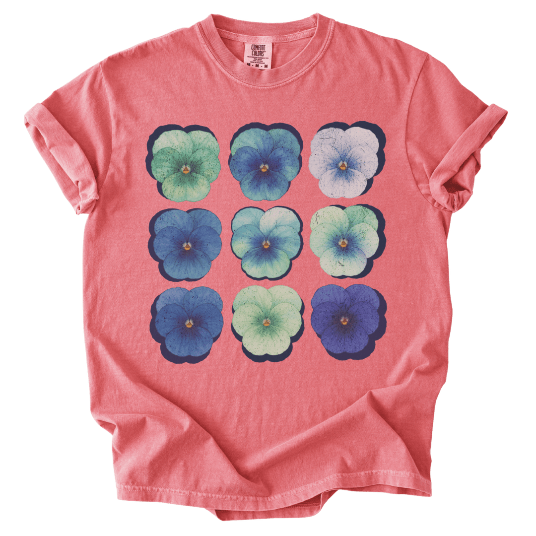 Gay MLM Pride Pansies Tee - The Rogue Petal Co. - T-Shirt