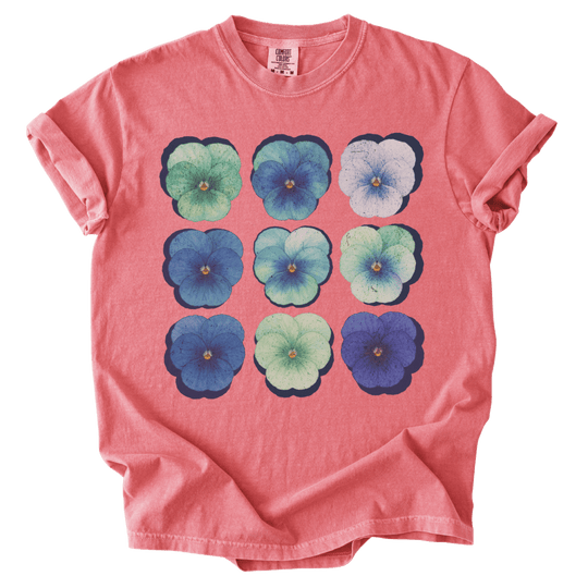 Gay MLM Pride Pansies Tee - The Rogue Petal Co. - T-Shirt