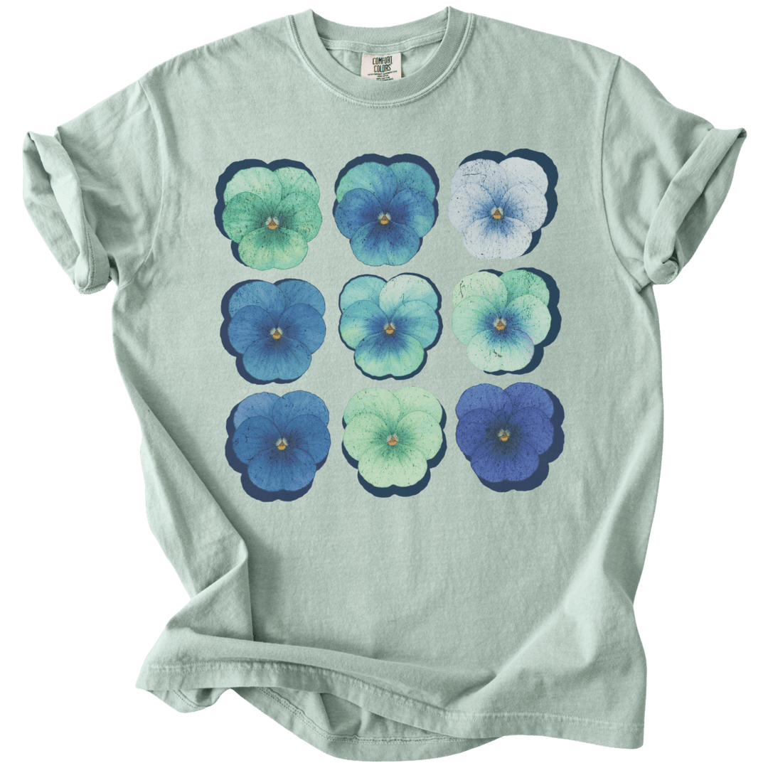 Gay MLM Pride Pansies Tee - The Rogue Petal Co. - T-Shirt