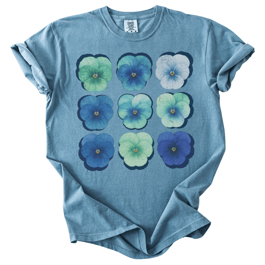 Gay MLM Pride Pansies Tee - The Rogue Petal Co. - T-Shirt