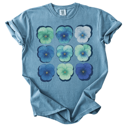 Gay MLM Pride Pansies Tee - The Rogue Petal Co. - T-Shirt