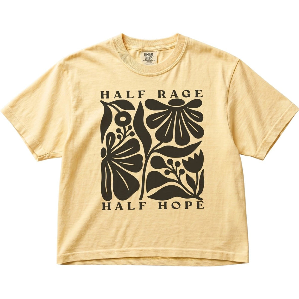 Half Rage Half Hope Women's Cropped Boxy - The Rogue Petal Co. - T-Shirt