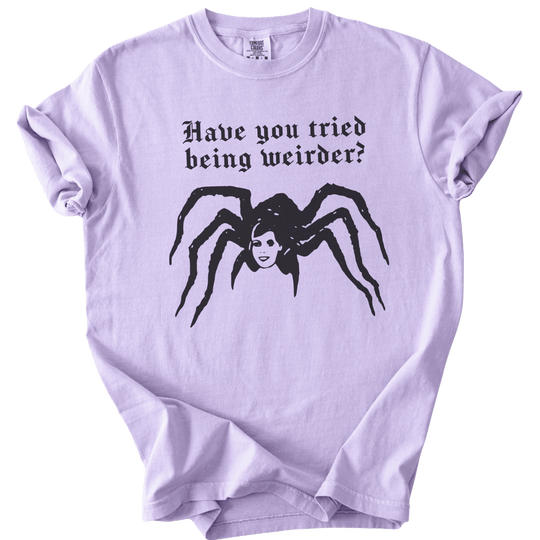 Have You Tried Being Weirder? Spider Tee - The Rogue Petal Co. - T-Shirt
