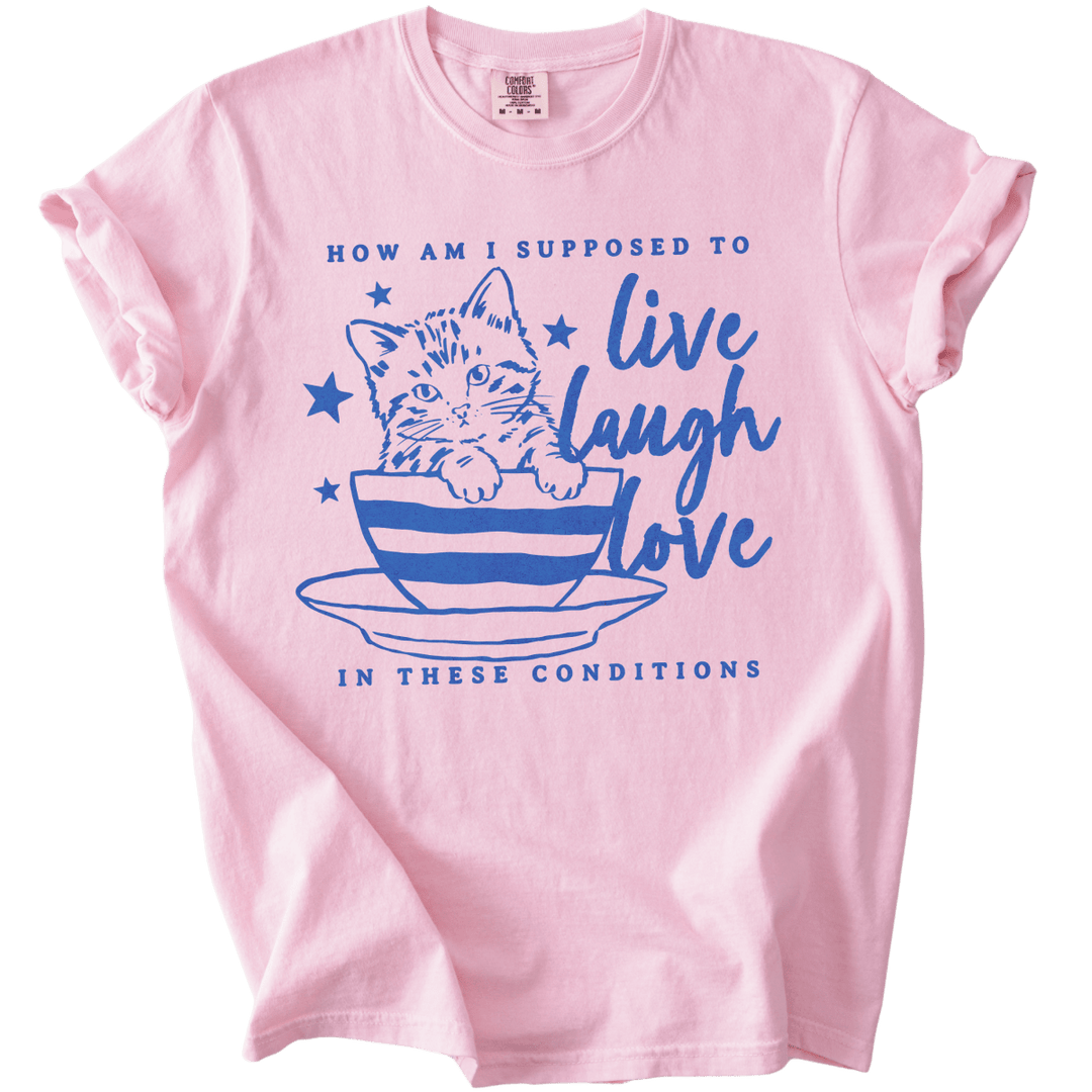 How Am I Supposed to Live Laugh Love in These Conditions Tee - The Rogue Petal Co. - T-Shirt