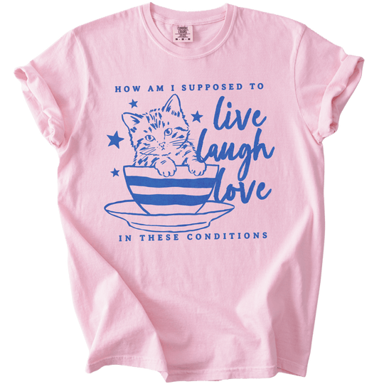 How Am I Supposed to Live Laugh Love in These Conditions Tee - The Rogue Petal Co. - T-Shirt