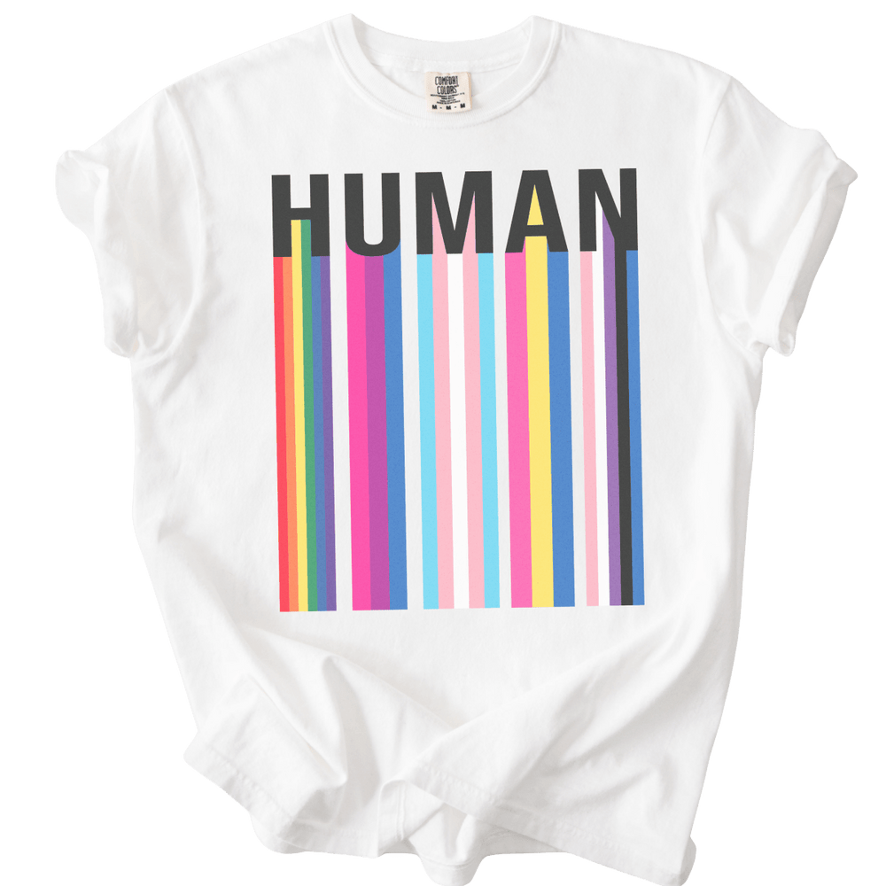 Human Identity Pride Flags Tee - The Rogue Petal Co. - T-Shirt
