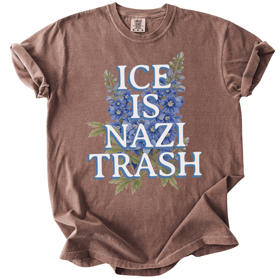 ICE is Nazi Trash Tee - The Rogue Petal Co. - T-Shirt