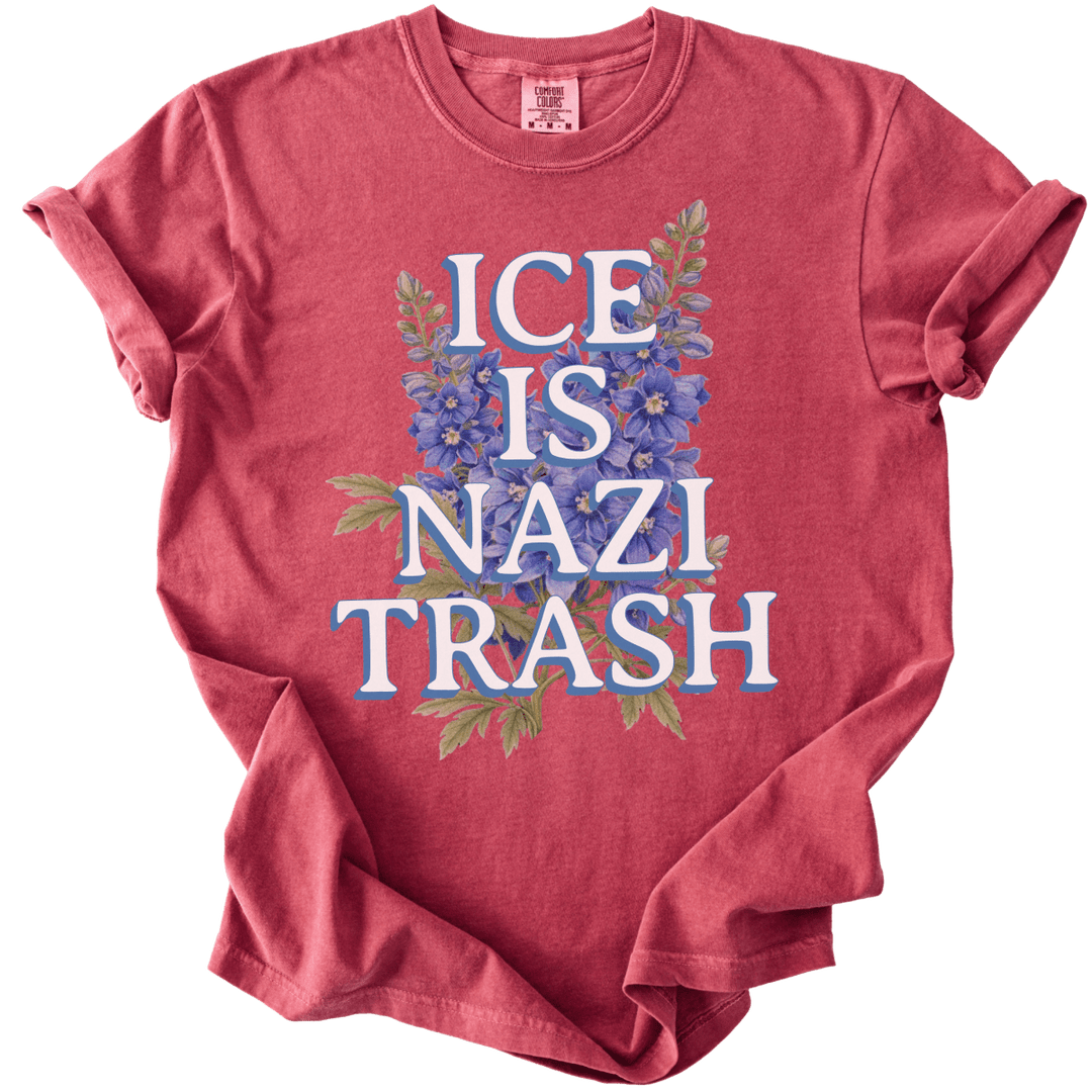 ICE is Nazi Trash Tee - The Rogue Petal Co. - T-Shirt