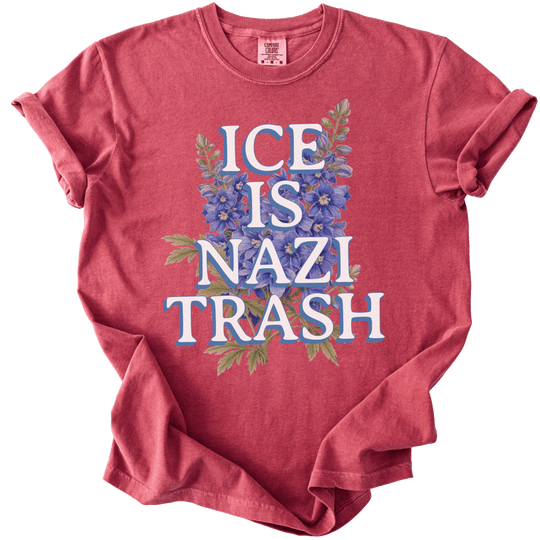 ICE is Nazi Trash Tee - The Rogue Petal Co. - T-Shirt