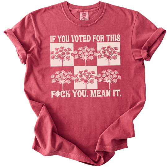 If You Voted For This Fck You Mean It Tee - The Rogue Petal Co. - T-Shirt