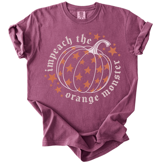 Impeach The Orange Monster Pumpkin Tee - The Rogue Petal Co. - T-Shirt
