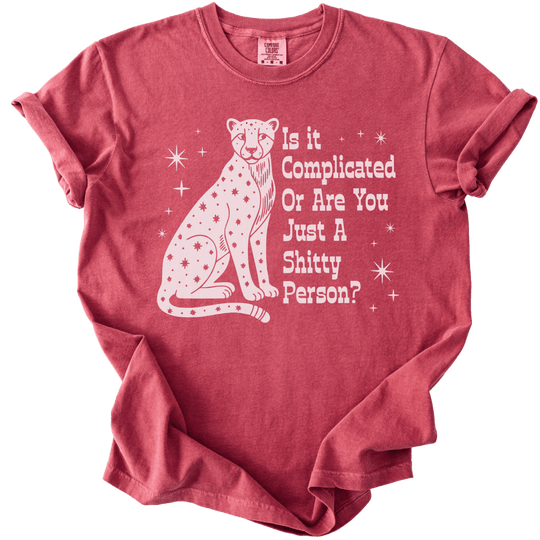 Is it Complicated or Are You Just a Shitty Person? Tee - The Rogue Petal Co. - T-Shirt