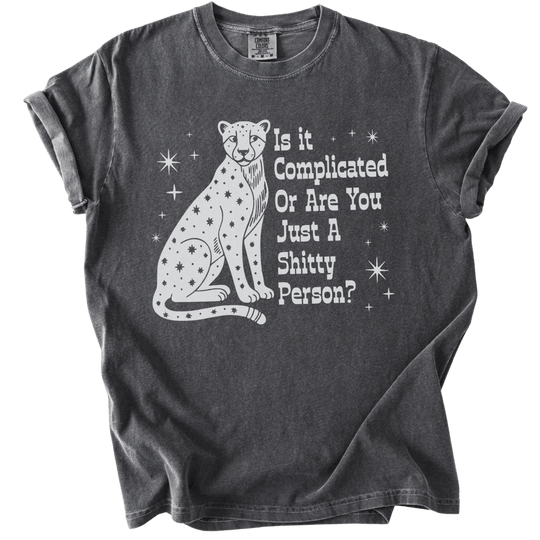 Is it Complicated or Are You Just a Shitty Person? Tee - The Rogue Petal Co. - T-Shirt