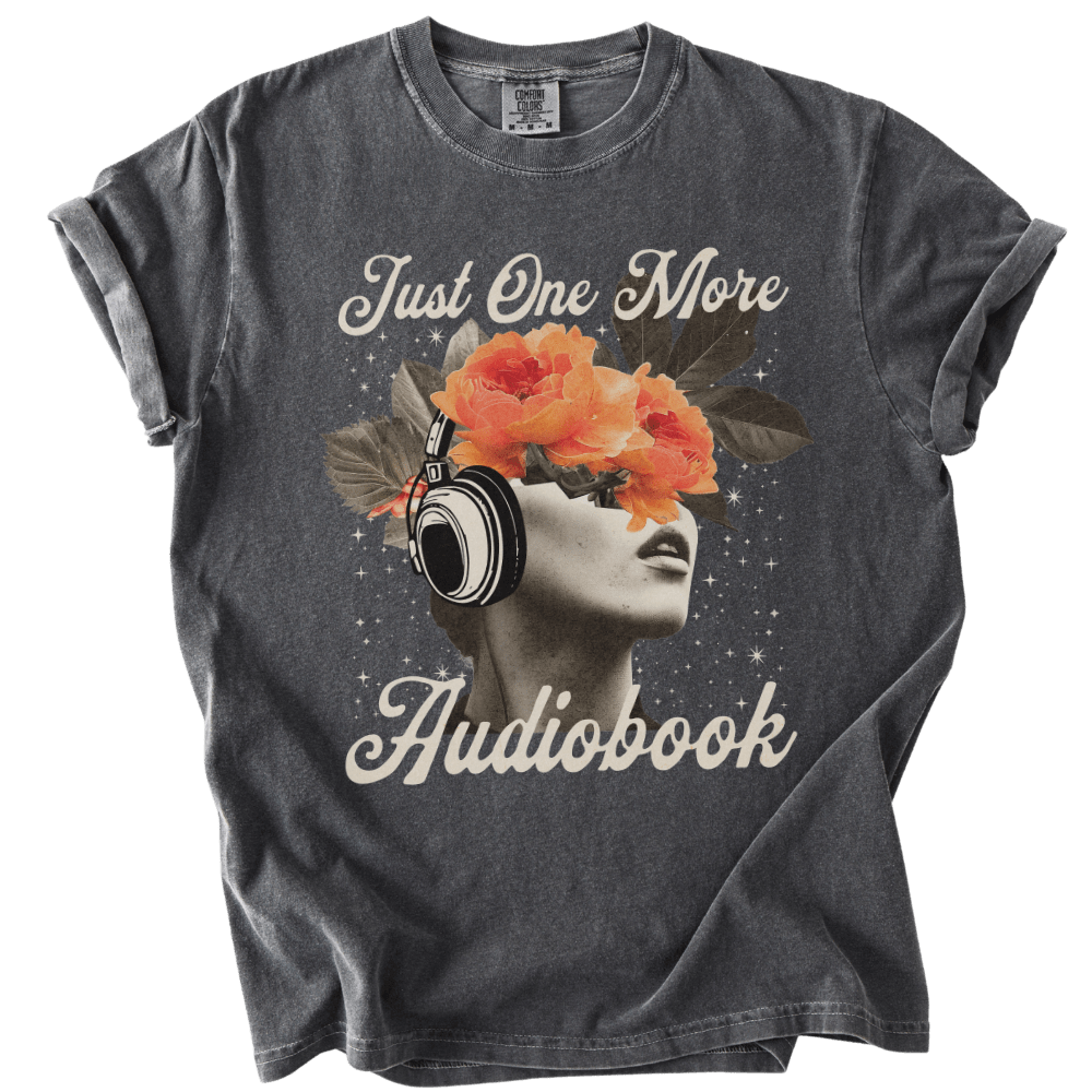 Just One More Audiobook Collage Tee - The Rogue Petal Co. - T-Shirt