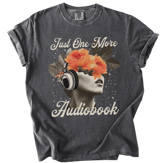 Just One More Audiobook Collage Tee - The Rogue Petal Co. - T-Shirt
