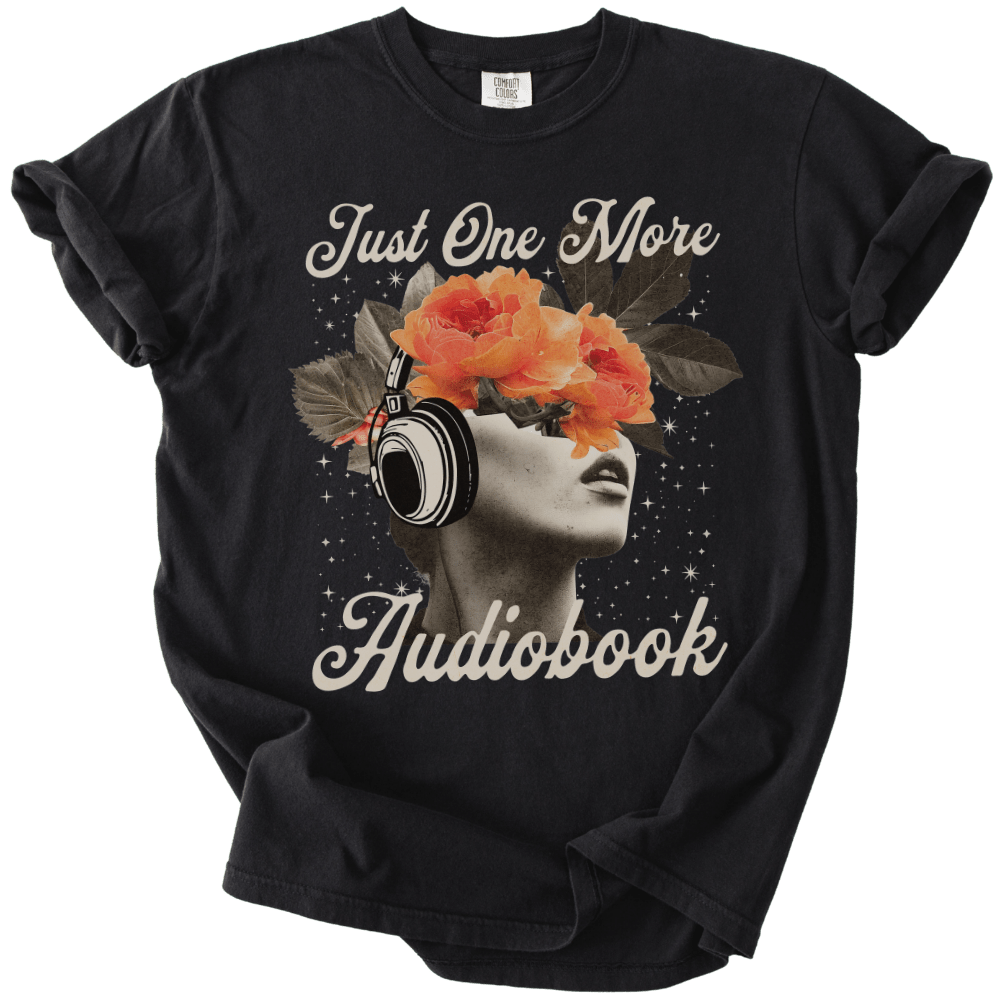 Just One More Audiobook Collage Tee - The Rogue Petal Co. - T-Shirt