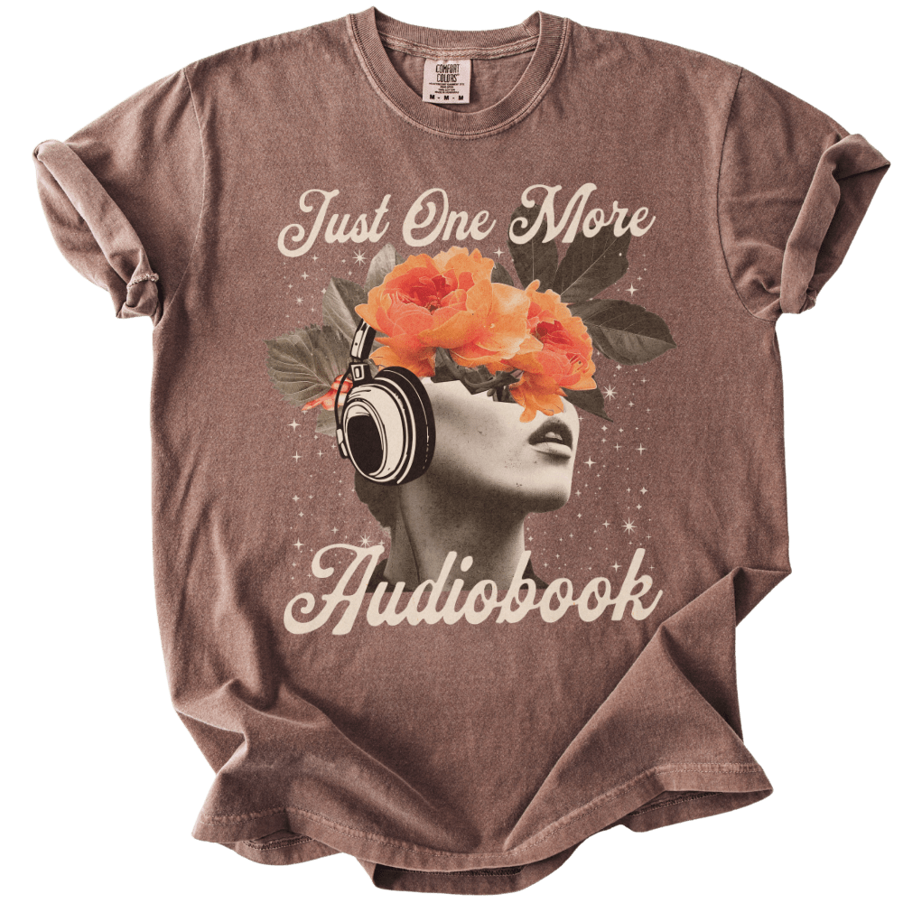 Just One More Audiobook Collage Tee - The Rogue Petal Co. - T-Shirt
