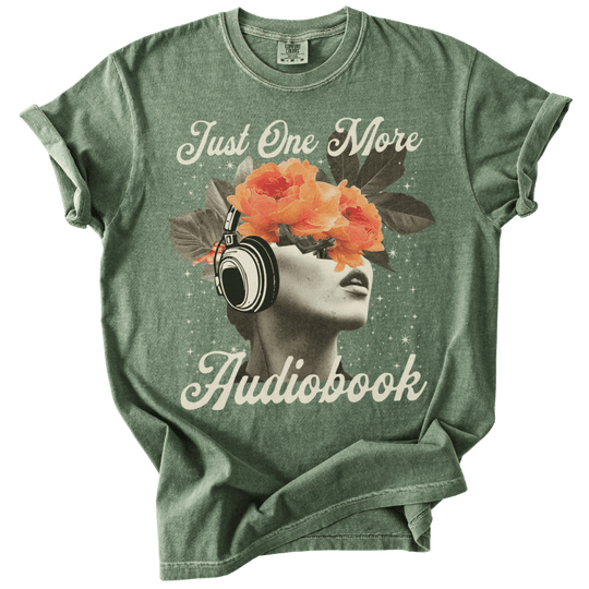 Just One More Audiobook Collage Tee - The Rogue Petal Co. - T-Shirt