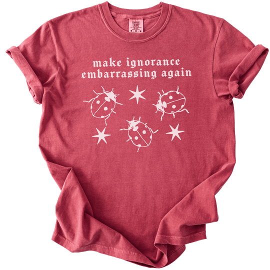 Ladybug Make Ignorance Embarrassing Again Tee - The Rogue Petal Co. - T-Shirt