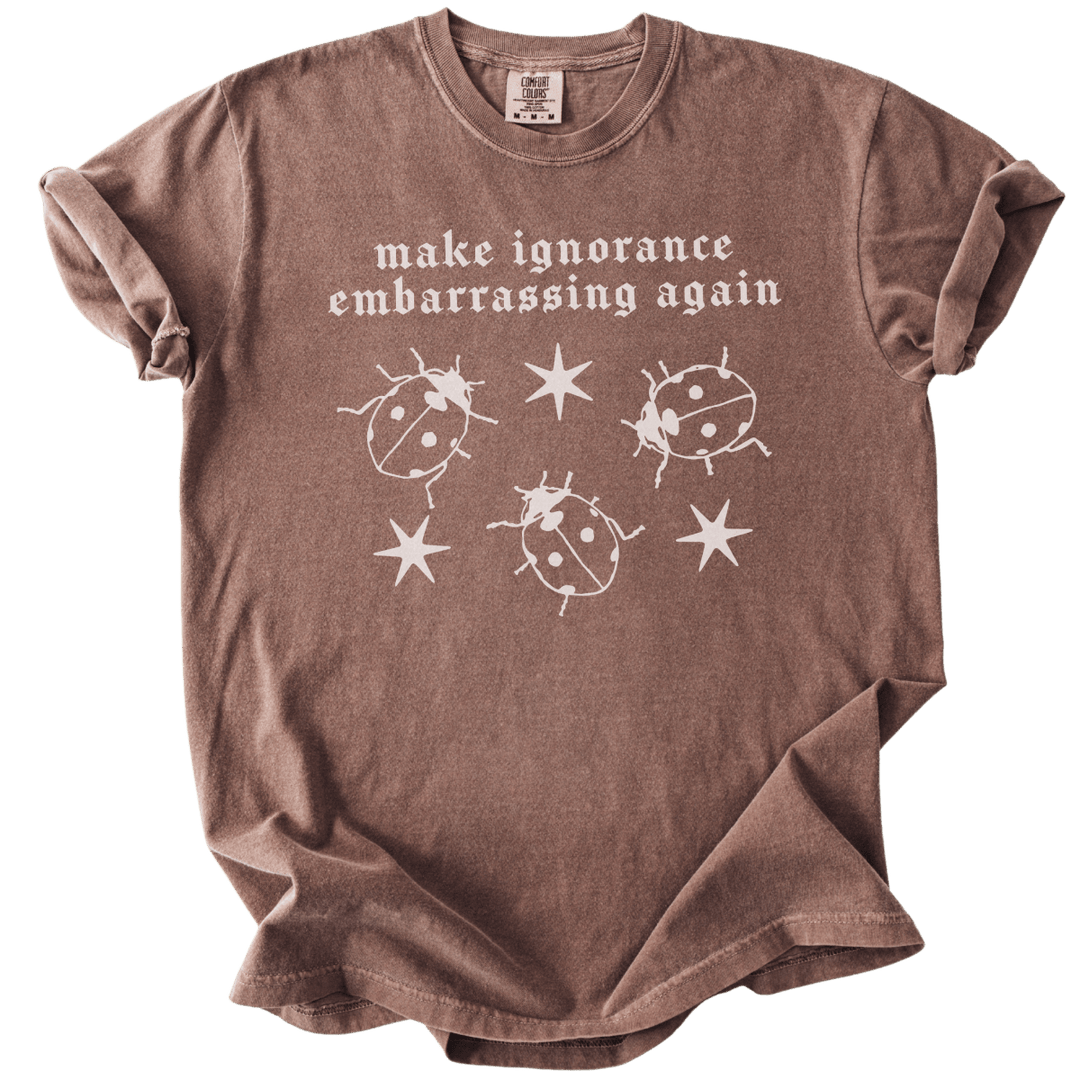 Ladybug Make Ignorance Embarrassing Again Tee - The Rogue Petal Co. - T-Shirt