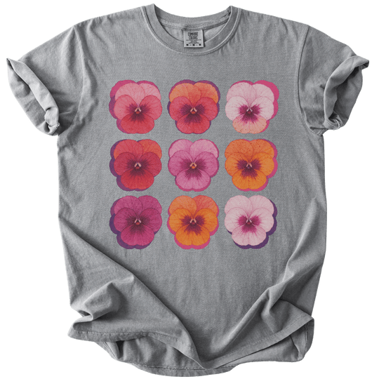 Lesbian WLW Pride Pansies Tee - The Rogue Petal Co. - T-Shirt