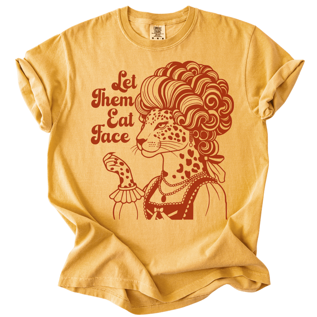 Let Them Eat Face Leopard Tee - The Rogue Petal Co. - T-Shirt