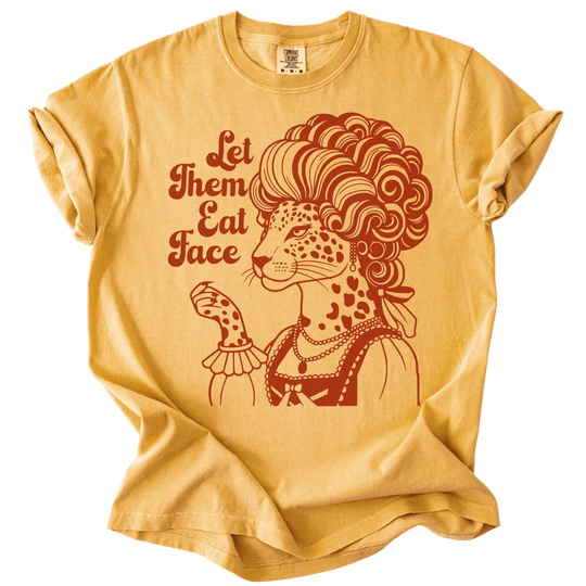Let Them Eat Face Leopard Tee - The Rogue Petal Co. - T-Shirt