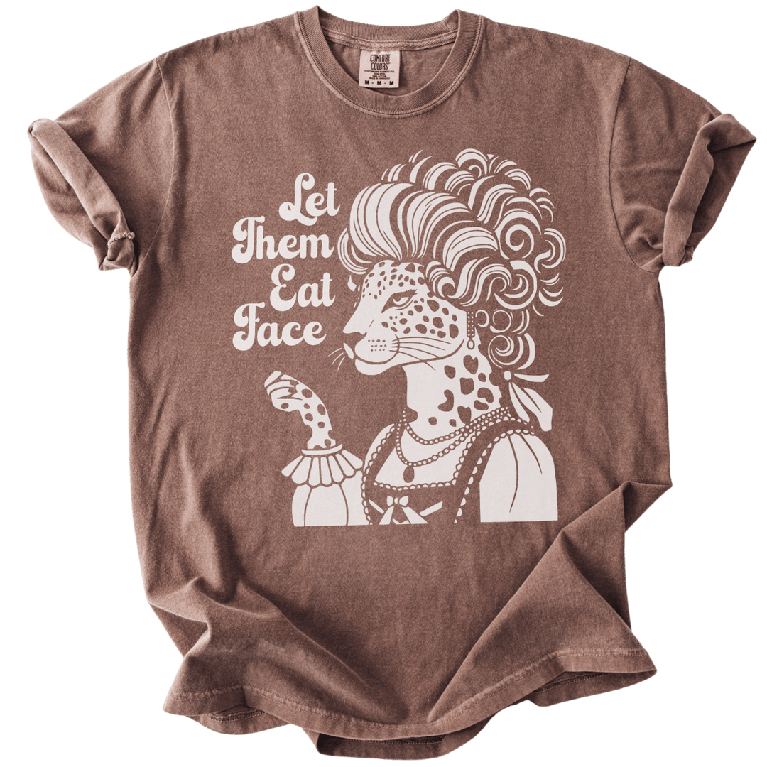 Let Them Eat Face Leopard Tee - The Rogue Petal Co. - T-Shirt