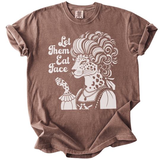Let Them Eat Face Leopard Tee - The Rogue Petal Co. - T-Shirt