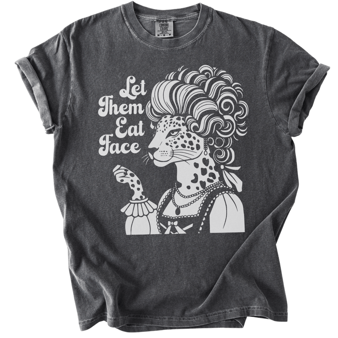 Let Them Eat Face Leopard Tee - The Rogue Petal Co. - T-Shirt