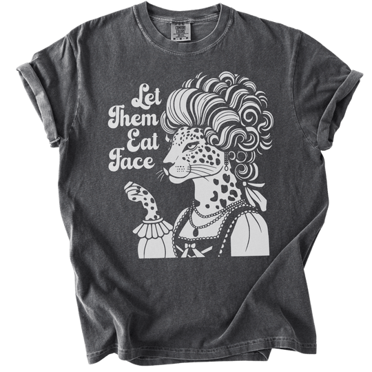 Let Them Eat Face Leopard Tee - The Rogue Petal Co. - T-Shirt