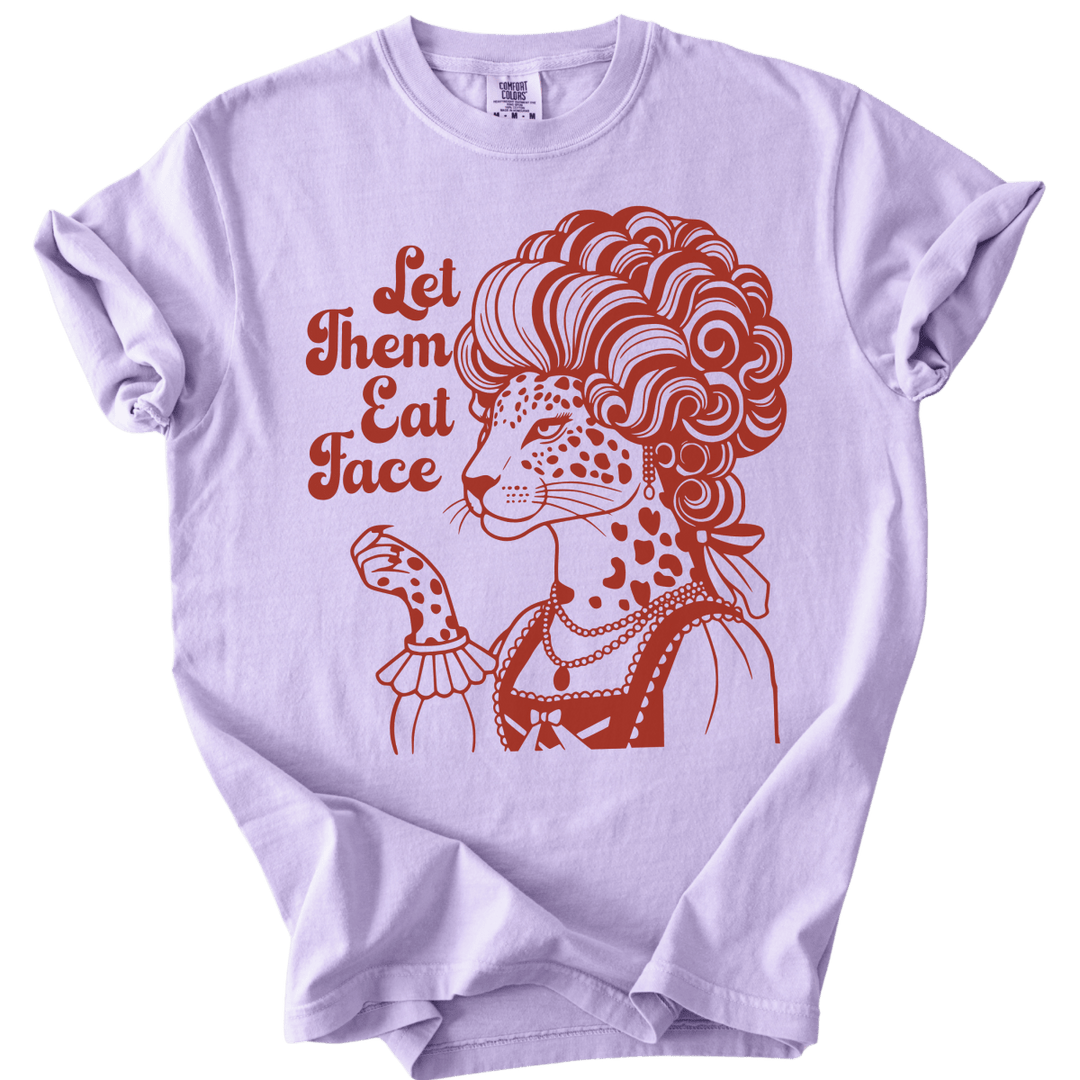 Let Them Eat Face Leopard Tee - The Rogue Petal Co. - T-Shirt