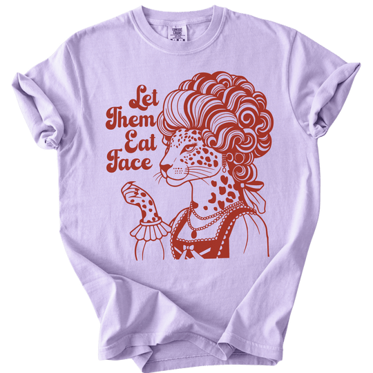 Let Them Eat Face Leopard Tee - The Rogue Petal Co. - T-Shirt