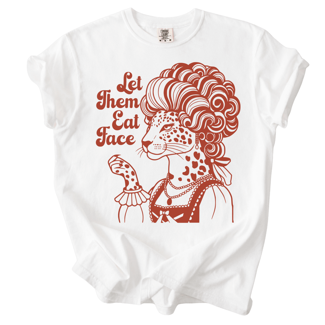 Let Them Eat Face Leopard Tee - The Rogue Petal Co. - T-Shirt