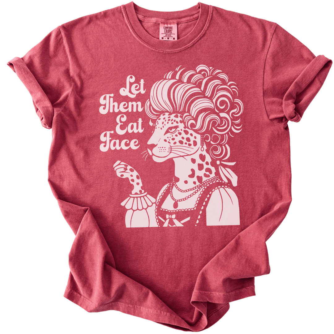 Let Them Eat Face Leopard Tee - The Rogue Petal Co. - T-Shirt