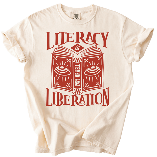 Literacy is Liberation Tee - The Rogue Petal Co. - T-Shirt