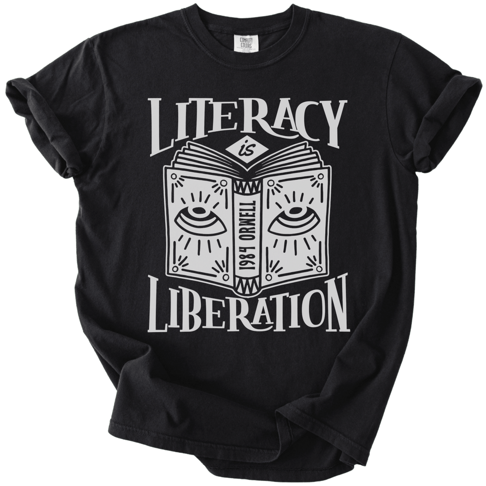 Literacy is Liberation Tee - The Rogue Petal Co. - T-Shirt