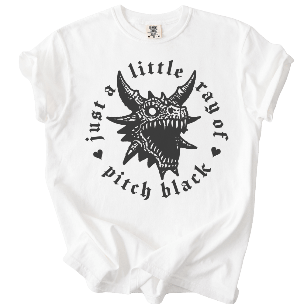 Little Ray of Pitch Black Tee - The Rogue Petal Co. - T-Shirt