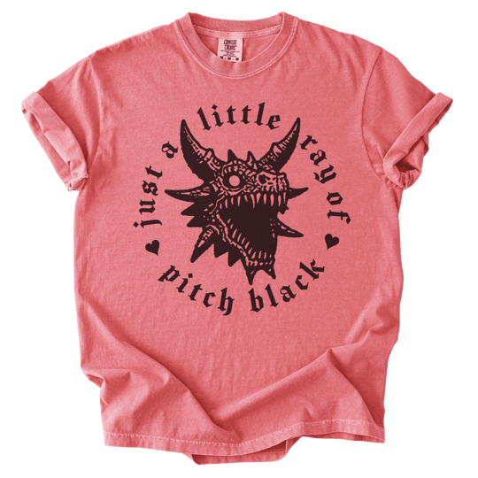 Little Ray of Pitch Black Tee - The Rogue Petal Co. - T-Shirt