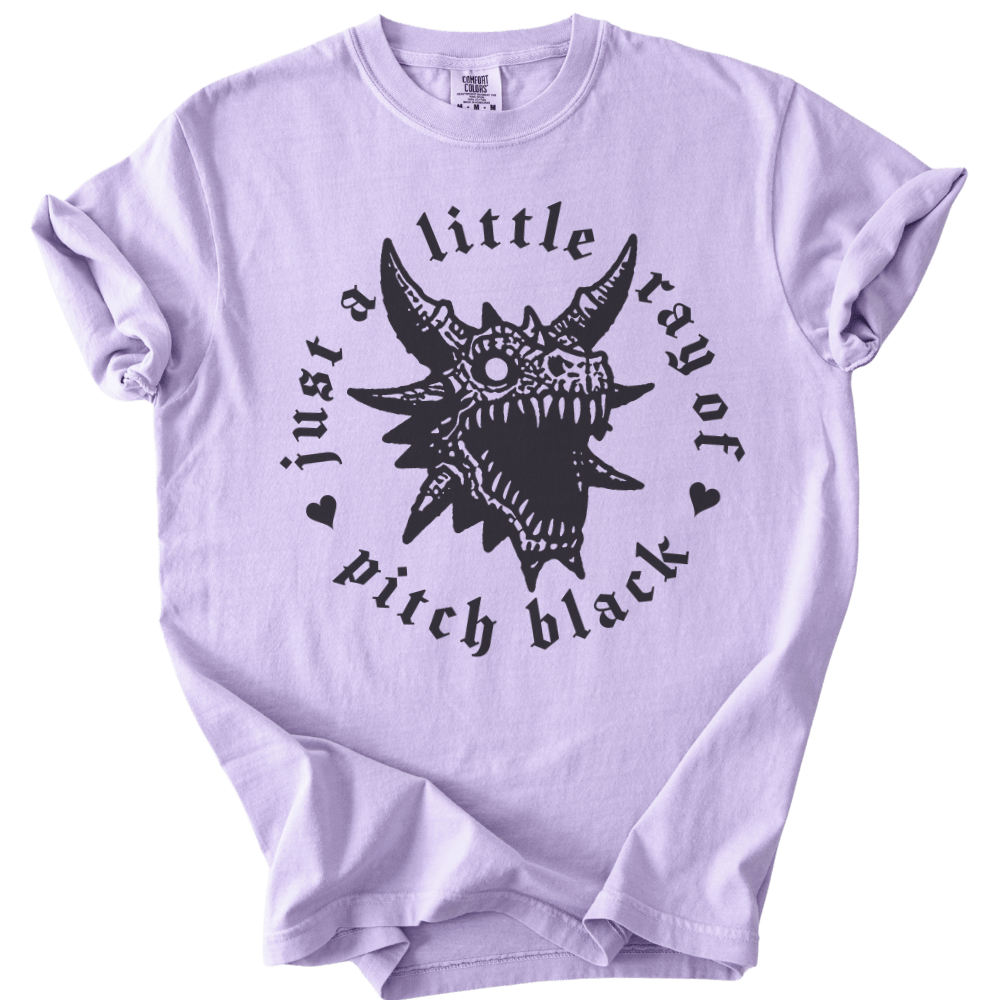 Little Ray of Pitch Black Tee - The Rogue Petal Co. - T-Shirt