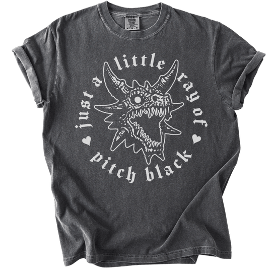 Little Ray of Pitch Black Tee - The Rogue Petal Co. - T-Shirt
