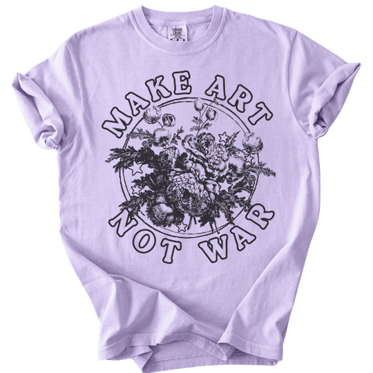 Make Art Not War Tee - The Rogue Petal Co. - T-Shirt