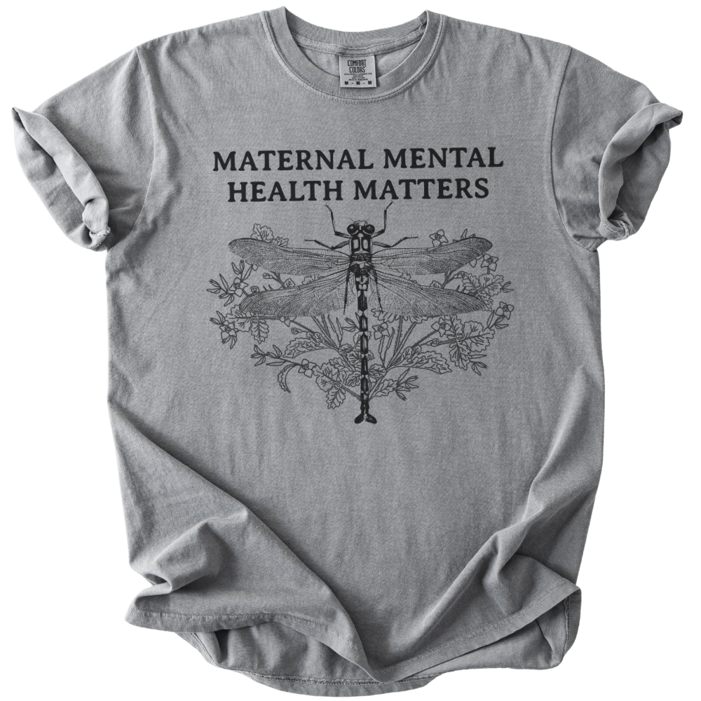 Maternal Mental Health Matters Dragonfly Tee - The Rogue Petal Co. - T-Shirt
