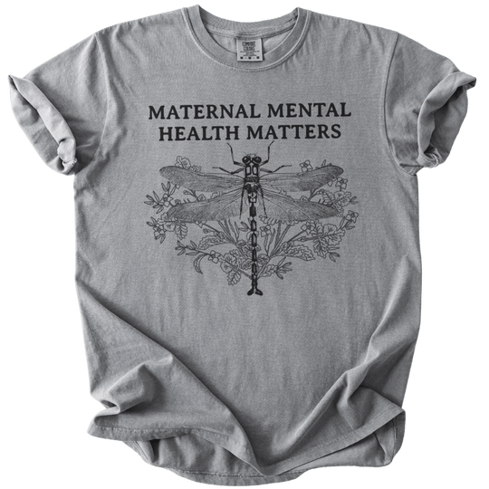 Maternal Mental Health Matters Dragonfly Tee - The Rogue Petal Co. - T-Shirt