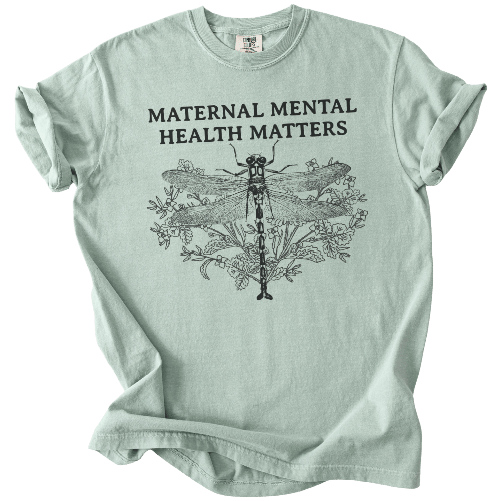 Maternal Mental Health Matters Dragonfly Tee - The Rogue Petal Co. - T-Shirt