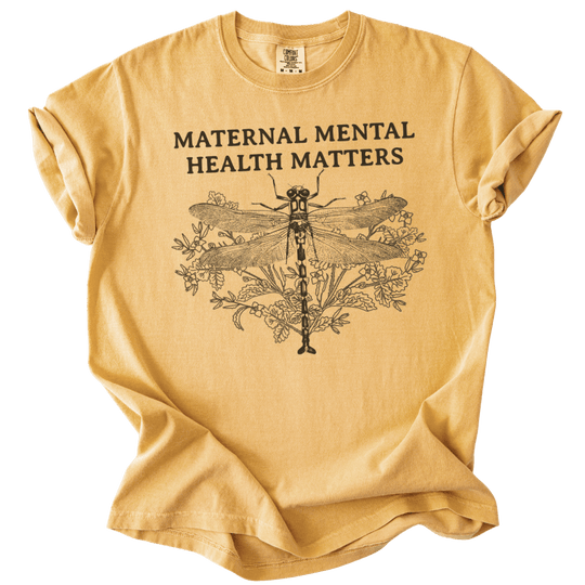 Maternal Mental Health Matters Dragonfly Tee - The Rogue Petal Co. - T-Shirt