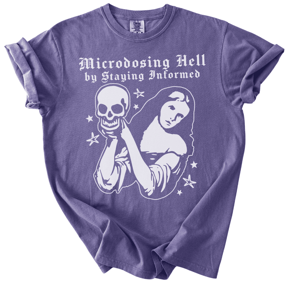 Microdosing Hell Tee - The Rogue Petal Co. -