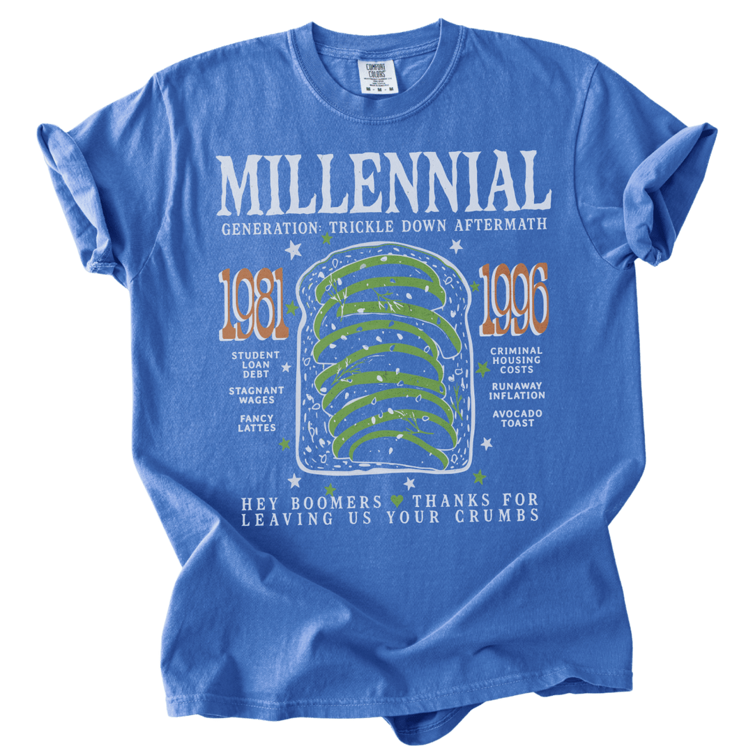 Millennial Generation: Trickle Down Aftermath Tee - The Rogue Petal Co. - T-Shirt